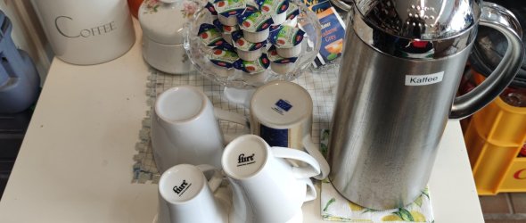 Es gibt auch immer einen guten Kaffee im Tierschutzlädchen vom Tierheim Ransbach-Baumbach